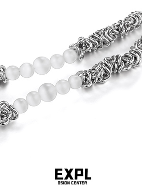 Mordekai钛钢中性项链