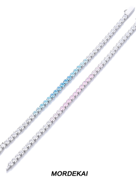 MORDEKAI渐变幻彩锆石网球手链