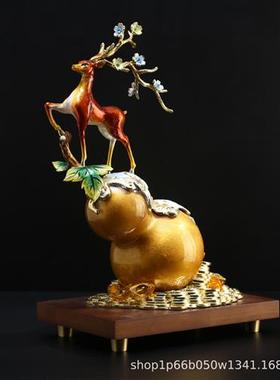 珐琅彩葫芦摆件轻奢客厅电视柜摆设品酒柜装饰千乔迁婚庆祝贺