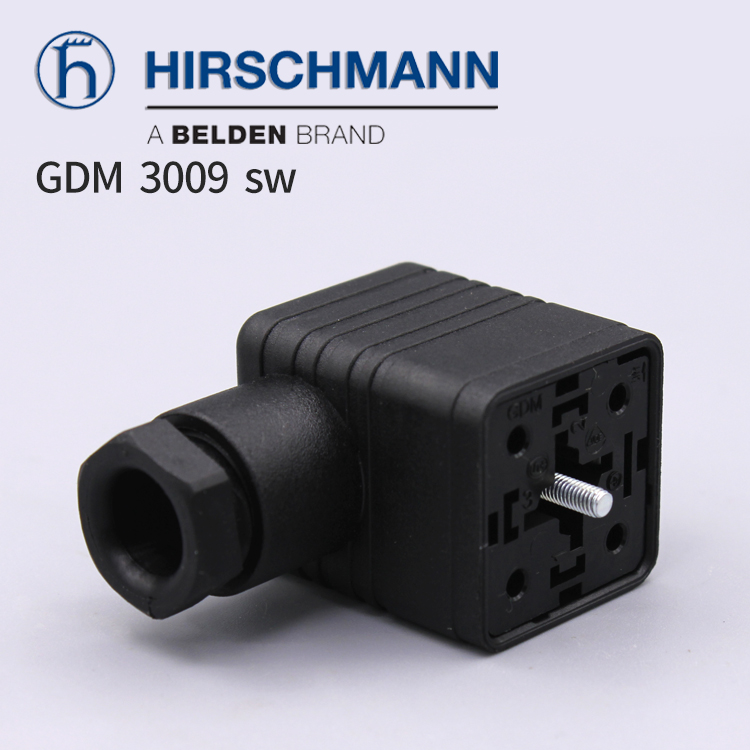 德国Hirschmann赫斯曼插头B12 GDM 3009 sw电液控制电磁阀A型阀头 - 图2