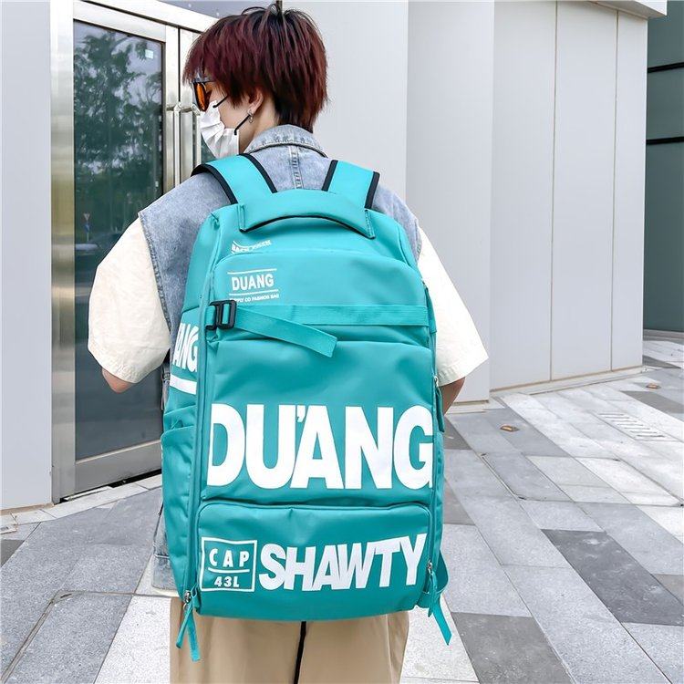 潮牌工装风大容量背包女双肩包旅行包学生书包男生户外装备健身包,淘宝优惠券,粉丝福利购,淘宝优惠卷