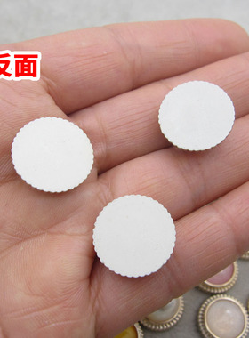 diy仿珍珠圆形复古辅料纽扣发夹