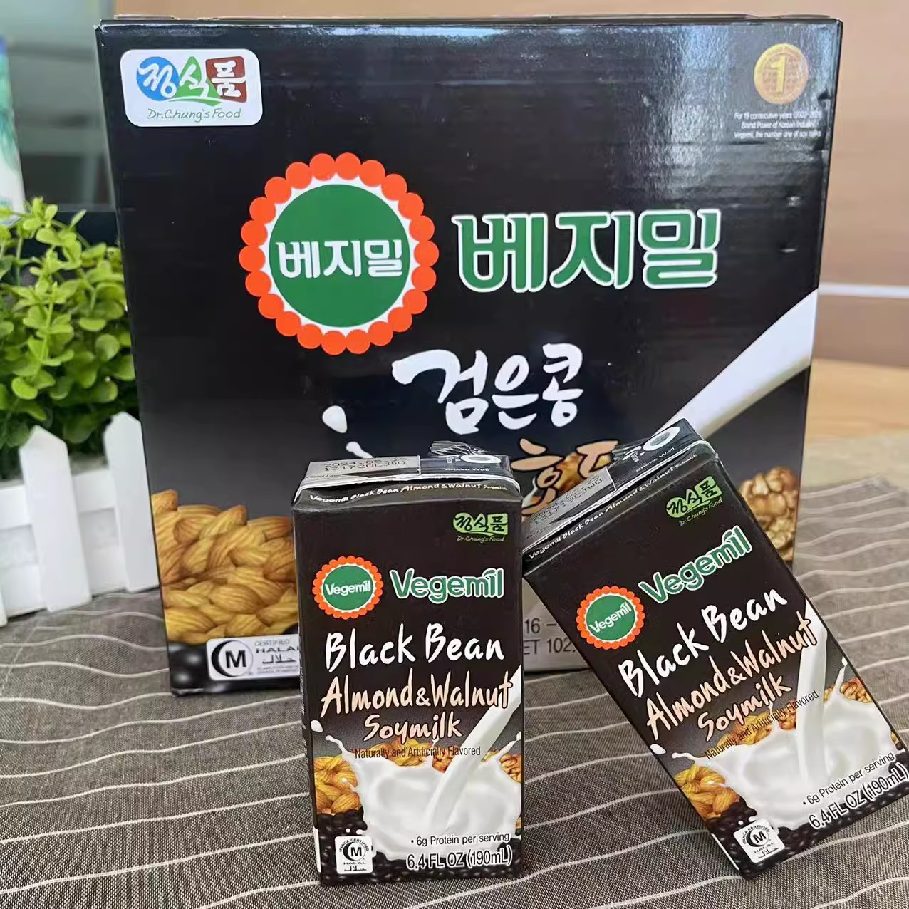 韩国进口倍吉美尔黑豆豆奶190ml×16早餐豆乳奶制品饮料饮品冲饮-图2