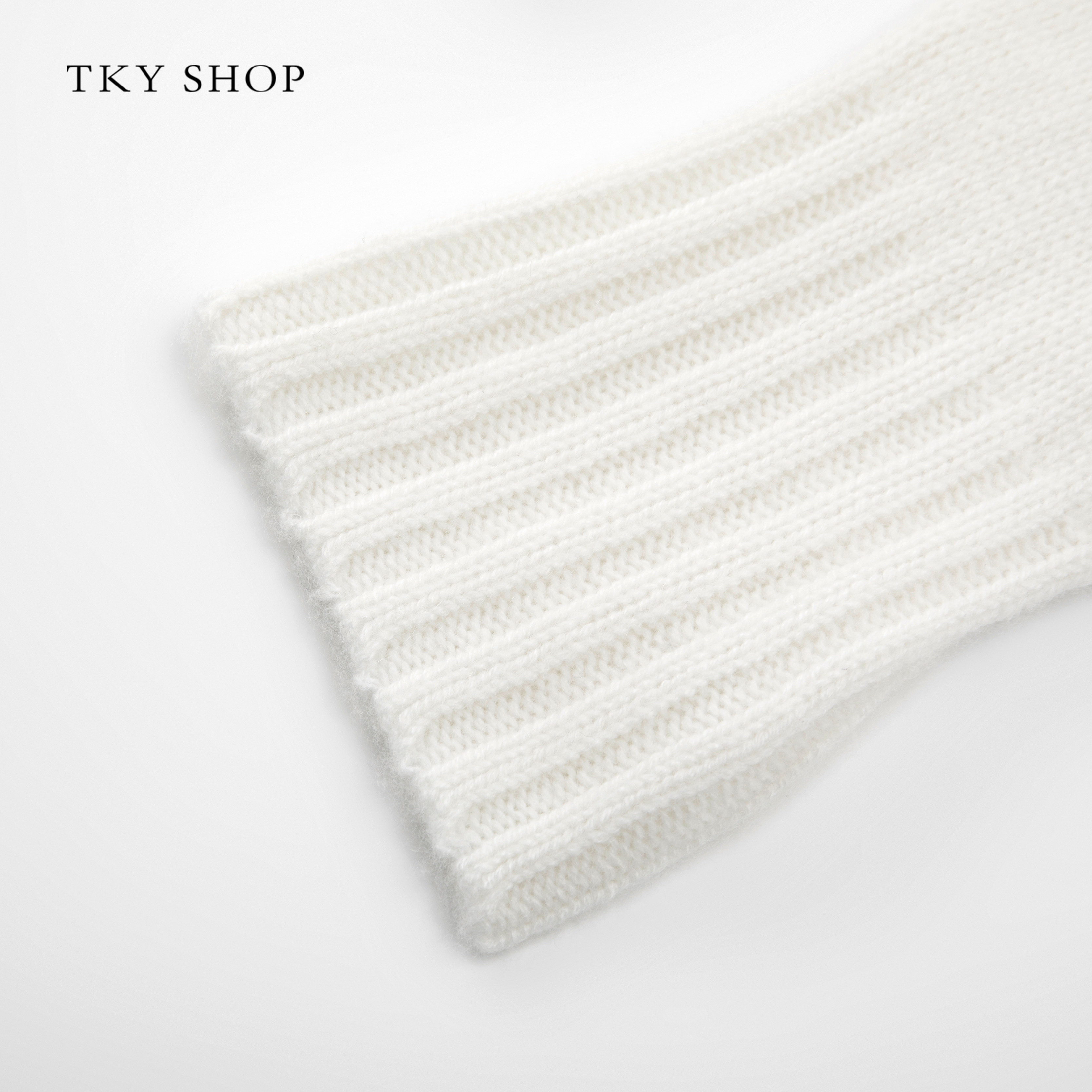 [商场同款]TKY SHOP纯山羊绒半高领毛衣女2025冬新款10I1MA00D334,淘宝优惠券,粉丝福利购,淘宝优惠卷