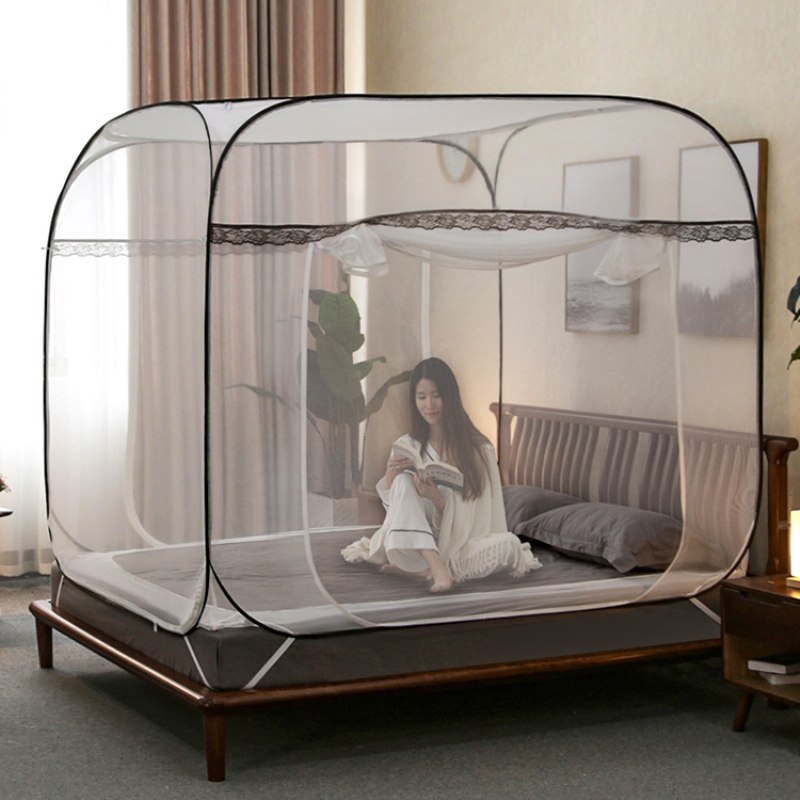 谷今蚊帐家用卧室2025新款蒙古包免安装拉链门学生宿舍折叠全罩式,淘宝优惠券,粉丝福利购,淘宝优惠卷