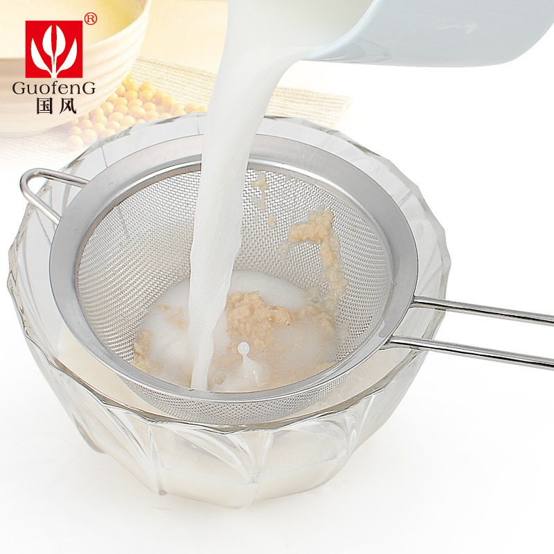 国风不锈钢细漏网油漏果汁豆浆过滤网勺面粉大筛网厨房捞网勺漏勺,淘宝优惠券,粉丝福利购,淘宝优惠卷