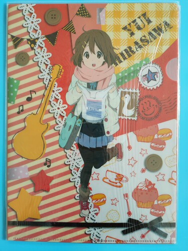 日版 轻音少女 K-ON 周边 罗森限定 平泽唯 中野梓 A4文件夹 全新 - 图2