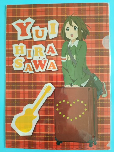 日版 轻音少女 K-ON 周边 罗森限定 平泽唯 中野梓 A4文件夹 全新 - 图1