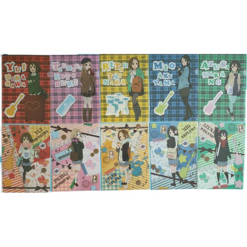 日版 轻音少女 K-ON 周边 罗森限定 平泽唯 中野梓 A4文件夹 全新 - 图3