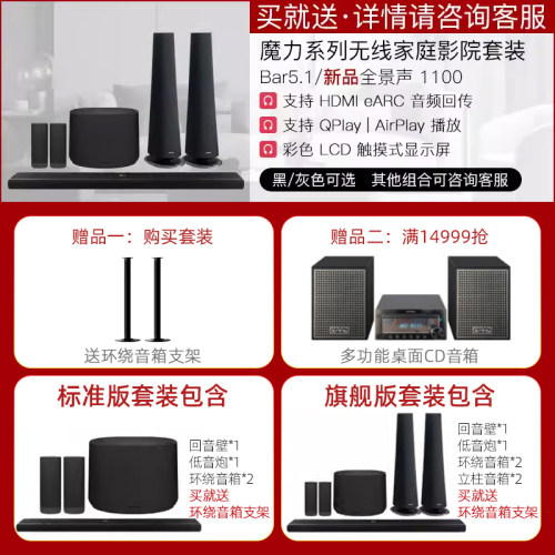 harman kardon/哈曼·卡顿Citation Bar 5.1家庭影院音箱影倩1100 - 图1