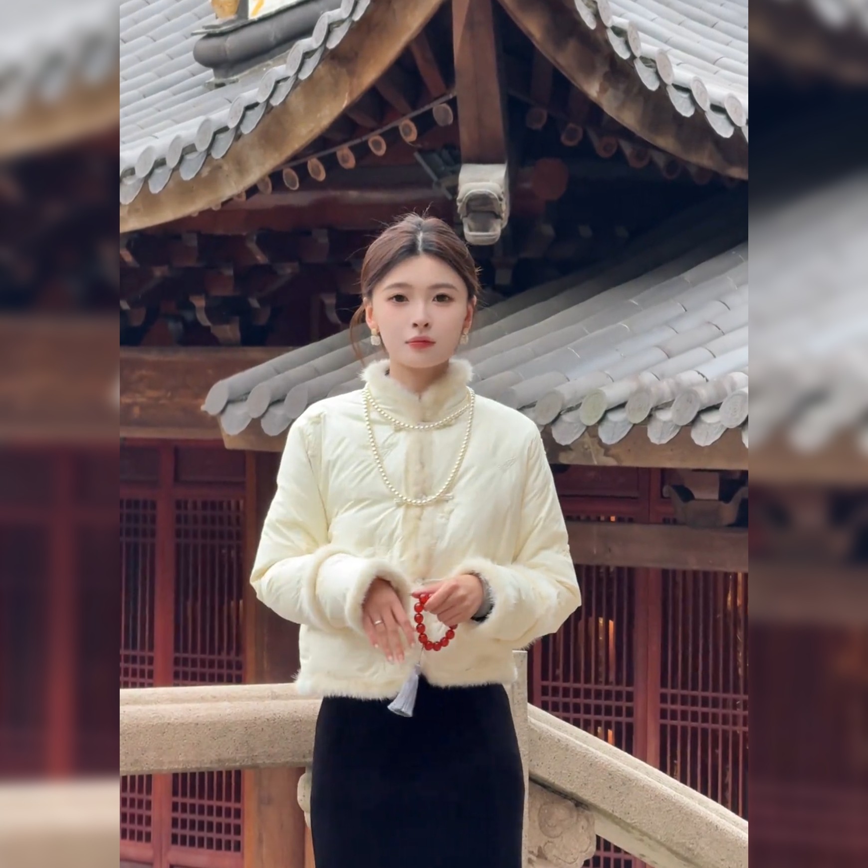 新中式毛毛拼接棉服女立领唐装保暖小个子高级感刺绣蝴蝶短外套,淘宝优惠券,粉丝福利购,淘宝优惠卷