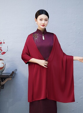 春秋冬手工刺绣中国风喜妈妈