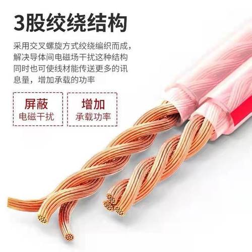 音响线材专业音响线喇叭线音频线连接线发烧极功放汽车环绕线通用 - 图0