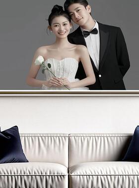 美式复古婚纱照大相框全家福