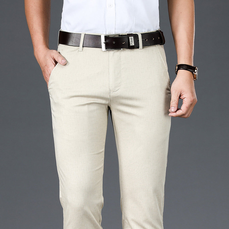 啄木鸟纯棉中年宽松西裤潮流休闲裤 啄木鸟菲凡休闲裤