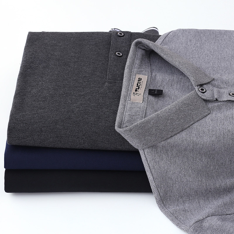 啄木鸟纯棉长袖宽松休闲潮流polo衫 啄木鸟菲凡T恤