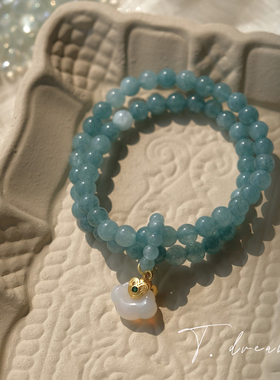 nicedream双层转运蓝玛瑙手串