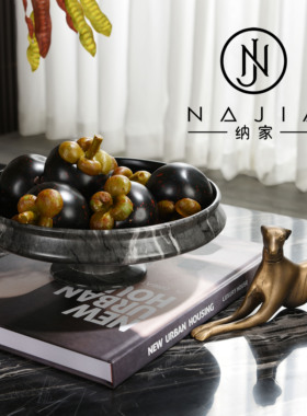 罗曼提海派中古风创意花艺饰品实木棋盘摆件样板间客厅茶几售楼处