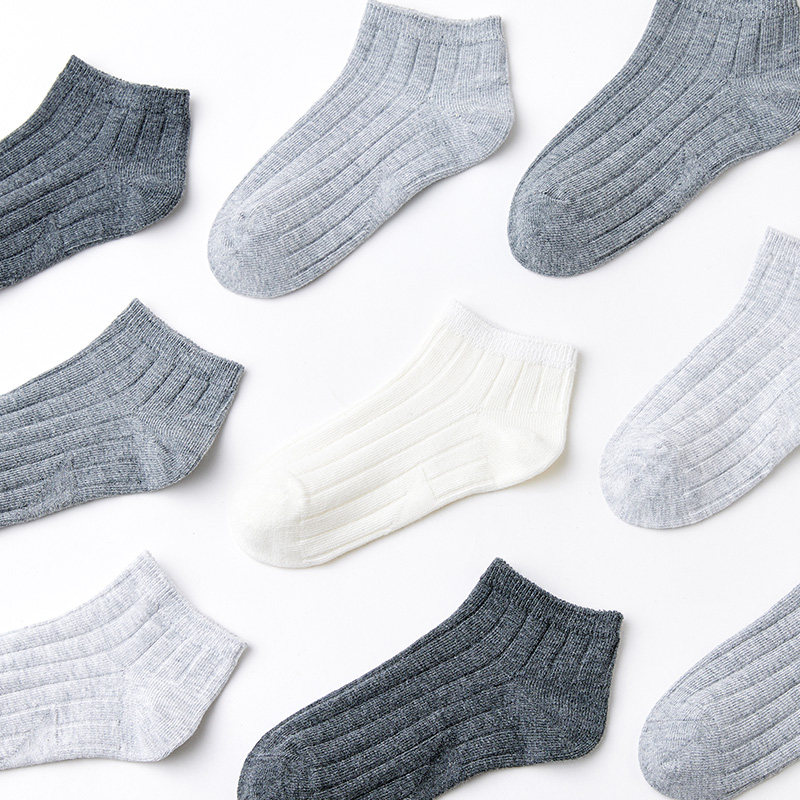 「100%棉」儿童纯棉袜子男童宝宝无骨薄春夏款四季船袜短袜简约色,淘宝优惠券,粉丝福利购,淘宝优惠卷