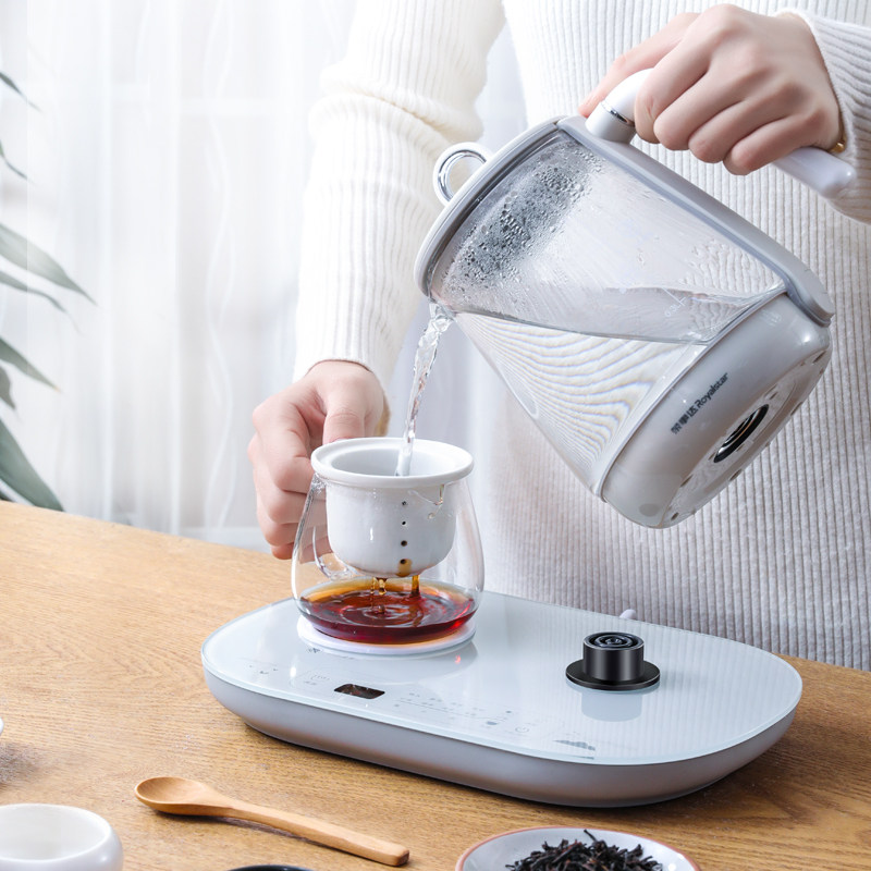 办公室迷你玻璃煮茶器网红小型茶壶 荣事达庐康养生壶/煎药壶