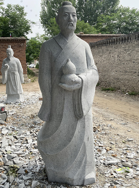 十大名医主题雕像葛洪华佗像医院