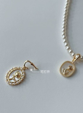 珍珠女项链轻奢小众锁骨链毛衣链