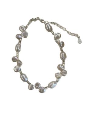 眼观S925淡水珍珠碎银子手链