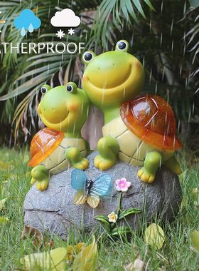 臻尚树脂太阳能灯美式田园庭院