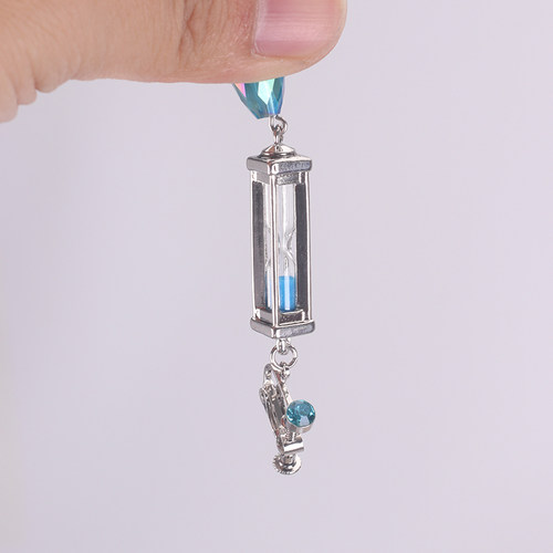 瓦尼塔斯的手记cos 瓦尼塔斯耳环cos沙漏耳饰耳夹COSPLAY饰品项链 - 图0