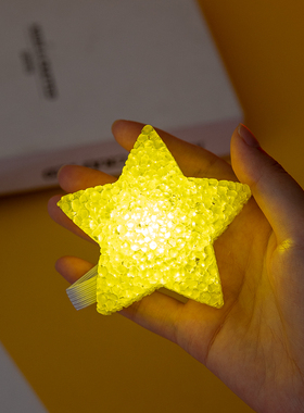 国庆节儿童发光五角星红色手腕带