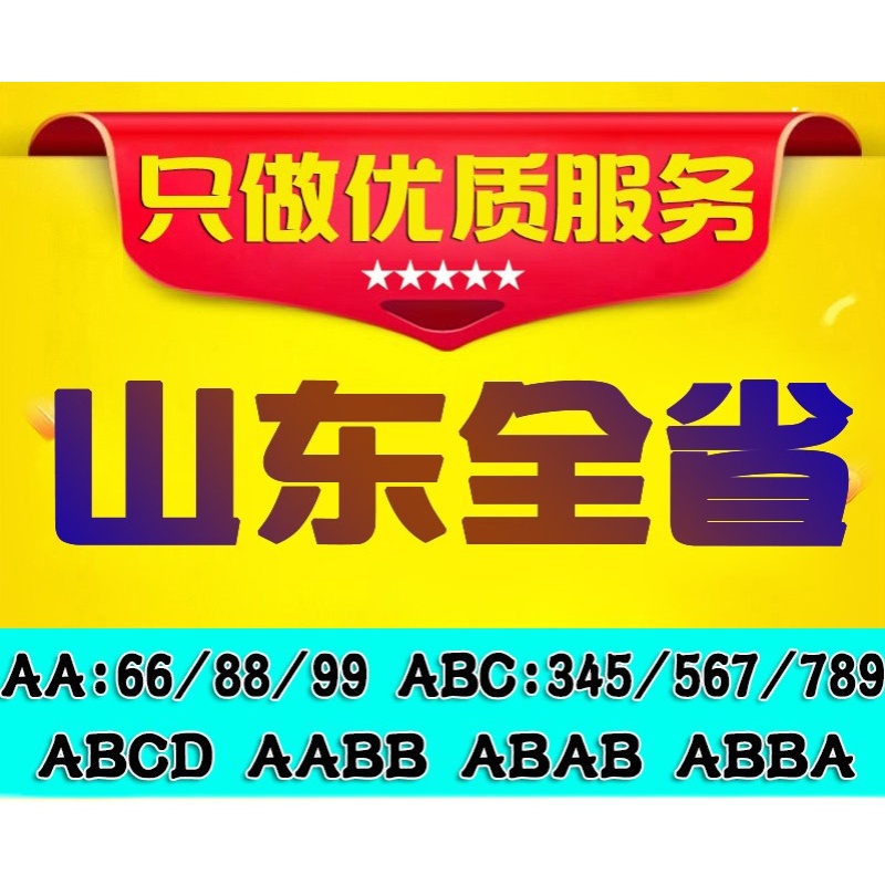 山东车牌选号汽车新能源济南青岛烟台潍坊淄博枣庄滨州营自编自选 - 图0