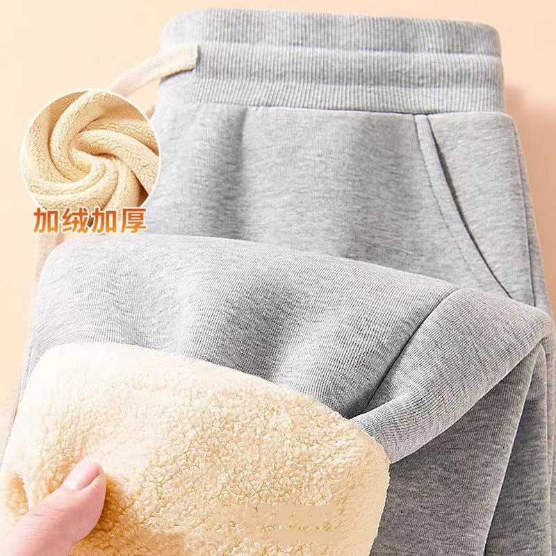 重磅男士秋冬裤子羊羔绒直筒长裤加绒加厚运动裤男女款休闲裤运动,淘宝优惠券,粉丝福利购,淘宝优惠卷