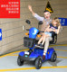 VITAFOM four-wheel electric scooter for the elderly, double-seat disabled luxury power-assisted battery car, imported configuration