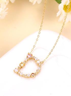 欧美风彩虹26英文字母项链