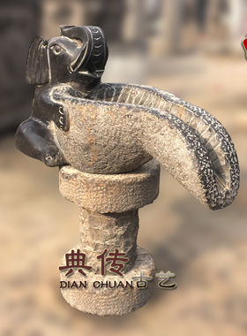 别墅喷泉仿古园林鲤鱼风水假山