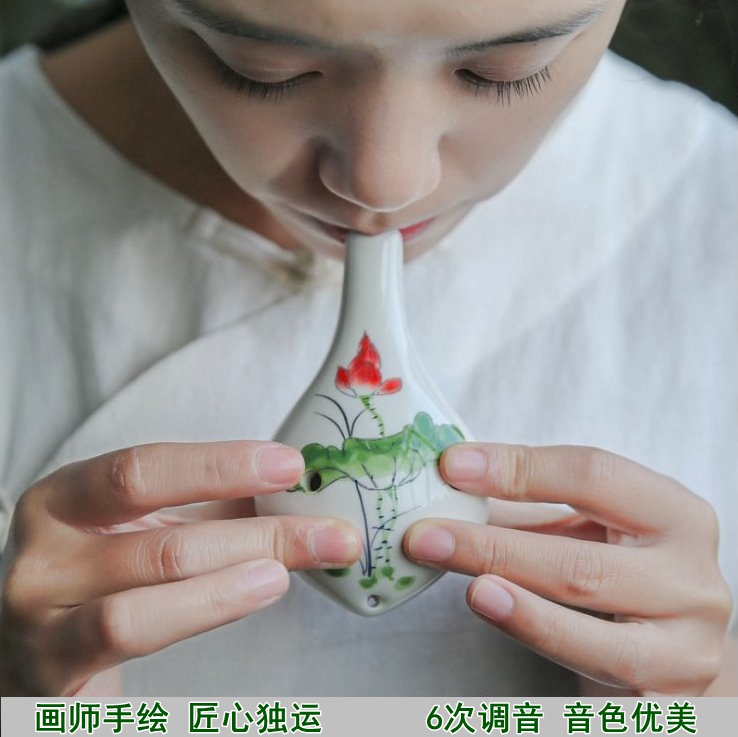 尚瓷良品简单易学乐器便携式大全小型女生自学小众 陶笛6孔ac初学专业入门2