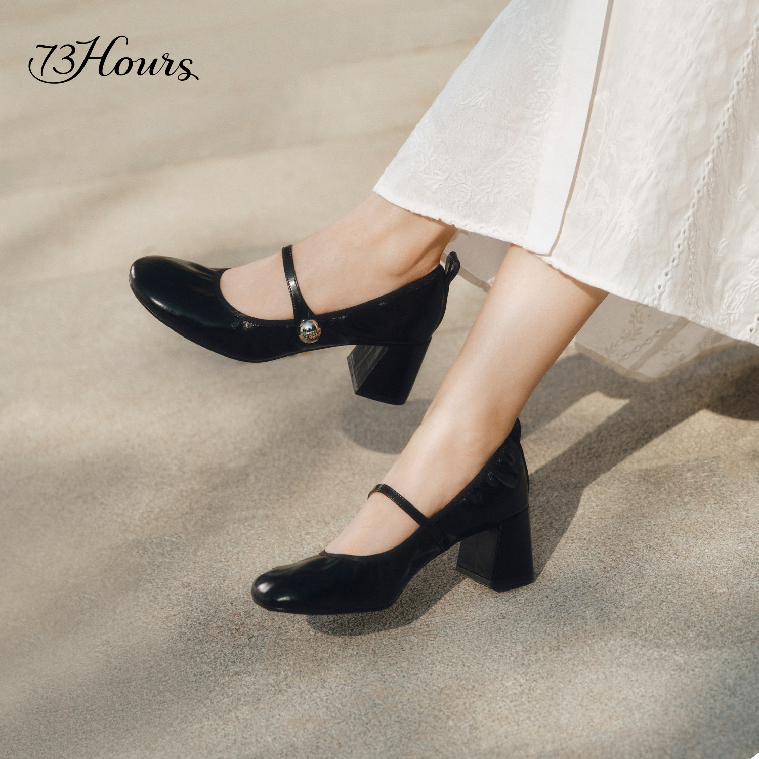 73hours女鞋可露丽2026春季新款高跟玛丽珍鞋女粗跟法式芭蕾单鞋,淘宝优惠券,粉丝福利购,淘宝优惠卷
