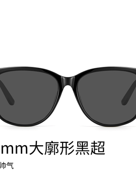 AOJO澳镜墨镜女款2026新款适合方圆脸黑色百搭太阳镜AJ106SN016