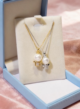 福星天使宝宝吊坠天使之翼项链