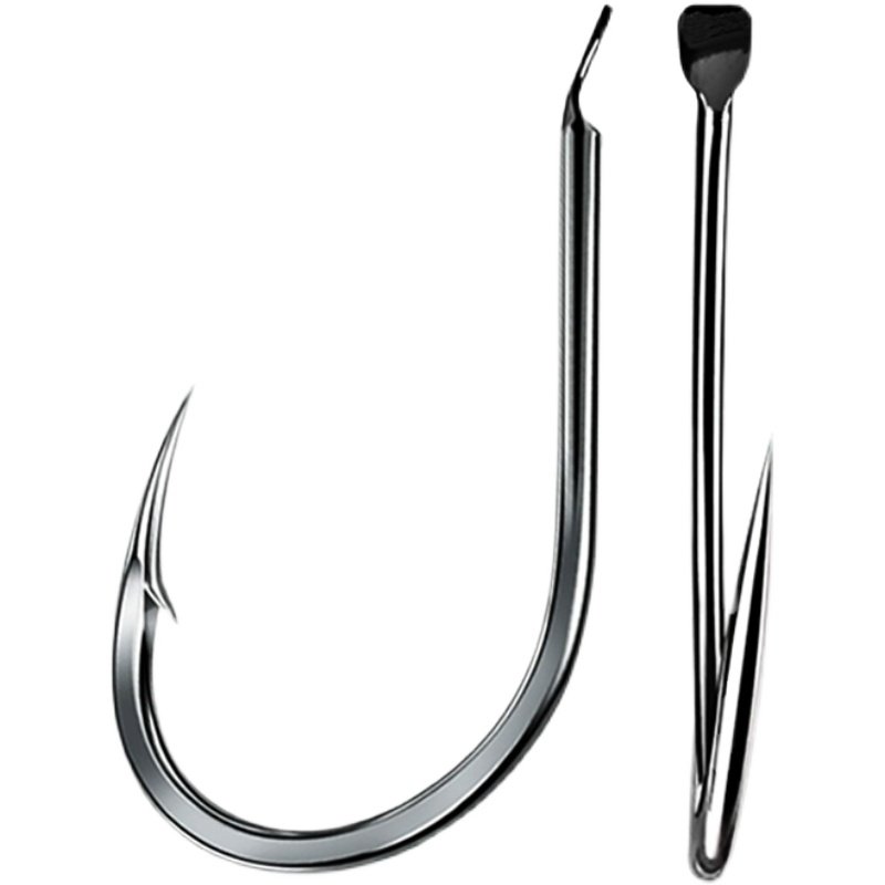 日本进口千又鱼钩散装盒装歪嘴钓钩细条有倒刺大物渔海钓鱼钩大全