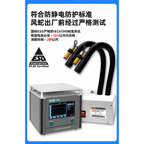 SL-080BF吹尘离子风枪除静电除尘自动感应式离子风蛇风嘴斯莱德 - 图1