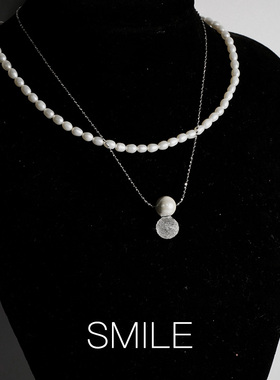 珍珠琉璃原创设计可调节项链45cm