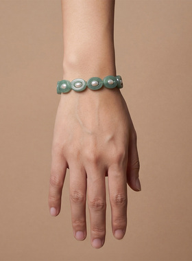 新中式东陵玉天然珍珠手链