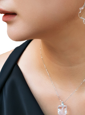 琉璃高级清冷感冰块透明项链