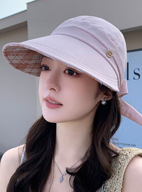 户外大檐鸭舌渔夫帽女夏季透气