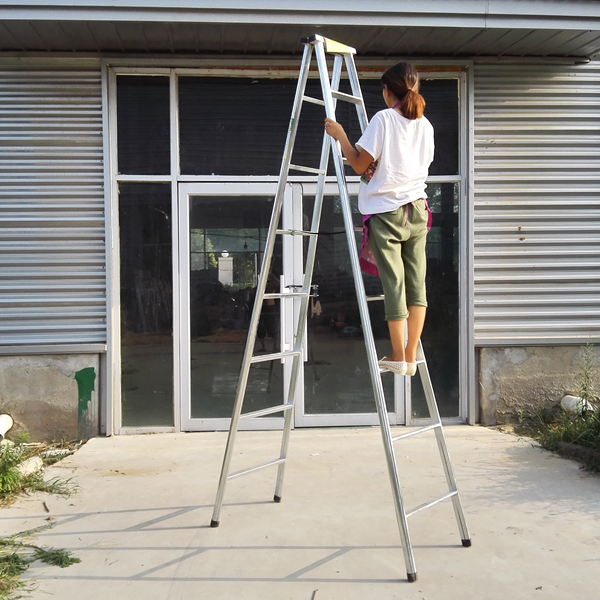 室内梯子家用梯加高3米人字梯八步折叠梯阁楼爬梯加宽加厚工程梯_虎窝淘