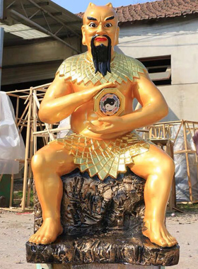 佛堂神像树脂玻璃钢八卦祖师摆件