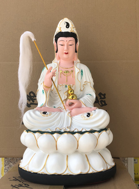 慈航道人像观音大士十二金仙女树脂玻璃钢家用佛堂寺庙供奉桌摆件