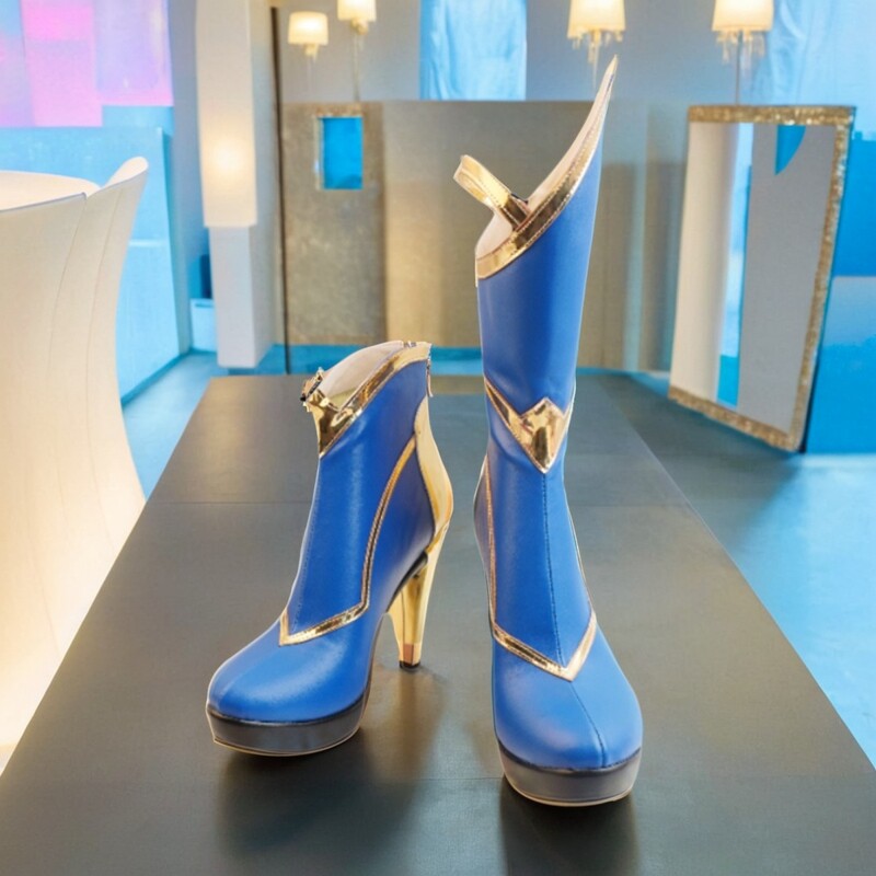 理想lol英雄联盟cos青花瓷艾瑞莉娅刀妹cosplay鞋增高大码动漫靴