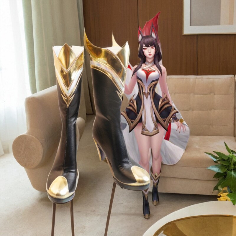 英雄联盟cos鞋殿堂传奇阿狸cos名人堂少女阿狸cosplay靴子定制